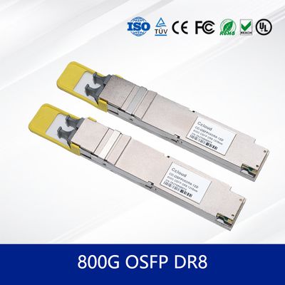 โมดูลรับส่งสัญญาณ CC-OSFP08DR8-12D OSFP 112 DR8 ความเร็วสูง 800G สำหรับศูนย์ข้อมูล