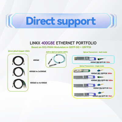 Mellanox DAC Cable MCA4J80-N005 สายเคเบิลทองแดงที่ทํางาน IB Twin Port NDR 800Gb/s OSFP 5 เมตร