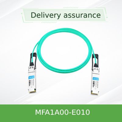 100Gb/S QSFP สายเคเบิล Mellanox AOC สายเคเบิล QSFP MFA1A00-E010