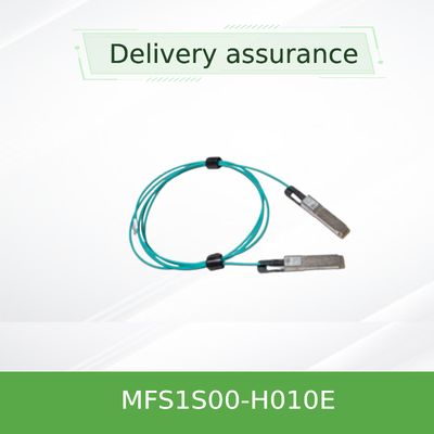 Nvidia Mfs1s00-Hxxxv 200GB/S Qsfp56 Mmf Aoc Mfs1s00-H010e สายเคเบิลใยแก้วนำแสงแบบแอคทีฟ, สูงสุด 200gbps, Qsfp56 ถึง Qsfp56