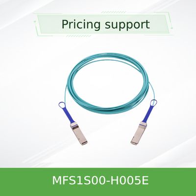 5 ม. QSFP56 MMF Mellanox AOC สาย HDR MFS1S00-H005E 200Gb/s