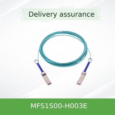มัลติโหมด AOC Qsfp+ สายเคเบิลออปติคัลที่ใช้งาน Mellanox MFS1S00-H003E