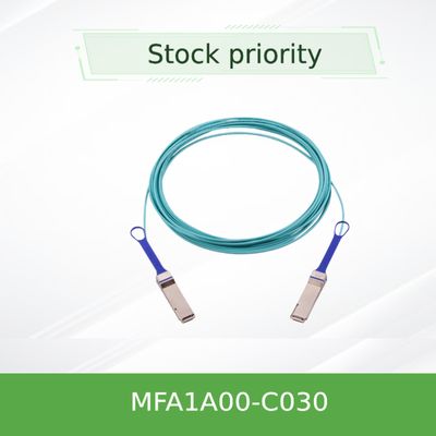 สายเคเบิล Active Optical AOC Mellanox 100GbE MFA1A00-C030 QSFP LSZH 30 ม.