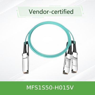 สายเคเบิลแยก OEM Mellanox AOC 100g MFS1S50-H015V VPI HDR & ETH 15 ม.