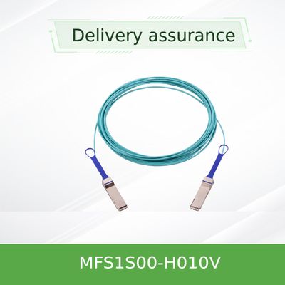 สายเคเบิล Mellanox AOC ความเร็วสูง MFS1S00-H010V 10 เมตร