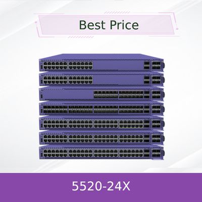 สวิตช์ Extreme Network 24 พอร์ต สวิตช์แบบติดตั้งบนแร็ค รุ่น 5520-24X