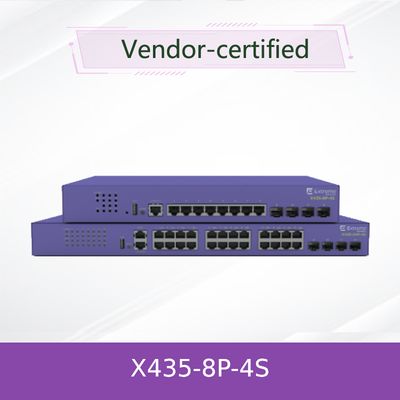 เครื่องเปลี่ยนเครือข่าย X435-8p-4s ที่ทํางานได้อย่างสูง เพื่อเชื่อมต่ออย่างรวดเร็ว