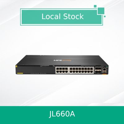 สวิตช์ Hpe Aruba Networking Cx 6300m 24 Hpe Smart Rate Poe และ 4 SFP56 (JL660A)