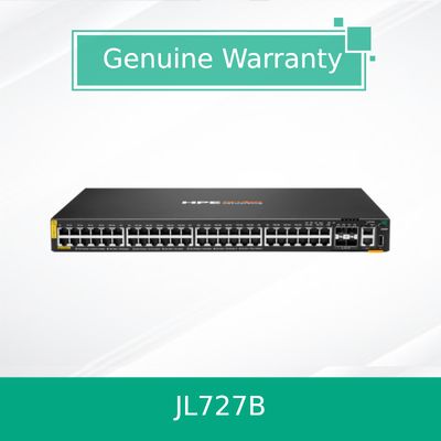ผลิตภัณฑ์ของแท้ 100% Hpe Aruba Networking Cx 6200f 48g Class-4 Poe 4SFP+ 370W Switch (JL727B)