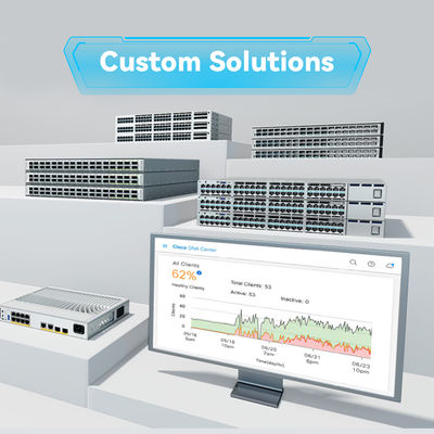 สวิตช์ Cisco C9200-48T-A รุ่นใหม่ดั้งเดิม 9200 Series Enterprise Switch 48 พอร์ต พร้อมความเร็ว 10/100/1000Mbps