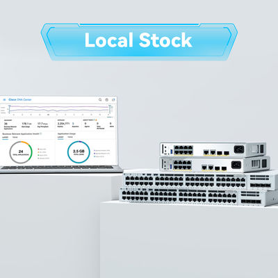 สวิตช์เครือข่าย Cisco C9200L-24t-4G-E 9200 Series ใหม่ 24 พอร์ต 10/100/1000 + 4X1g SFP