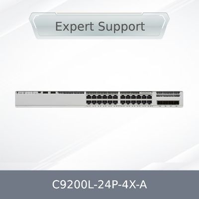 สวิตช์ Cisco C9200L-24p-4X-a 9200L 24-Port Poe+ 4 X 1g Network Advantage ใหม่, ของแท้, ปิดผนึกจากโรงงาน