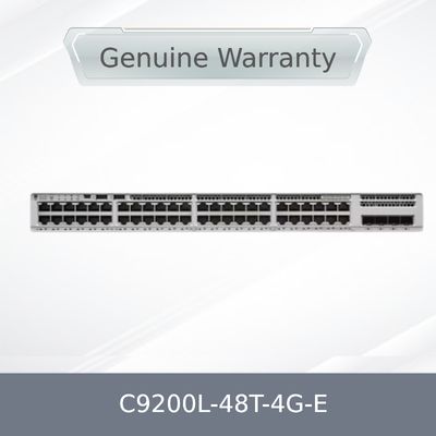 สวิตช์เครือข่าย C9200L-48t-4G-E ใหม่, ของแท้, รุ่น 9200 Series 9200L 48 พอร์ตข้อมูล, 4 x 1g, Network Essentials