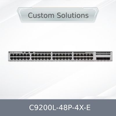 ของใหม่ในสต็อก C9200L-48p-4X-E Cisco Catalyst 9200L 48 พอร์ต PoE+ 740W 4X10g Uplink, สวิตช์เครือข่าย