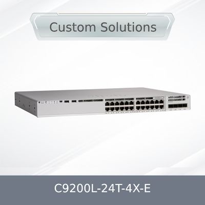 C9200L-24t-4X-E ซีรี่ย์ 9200L ของเดิม ข้อมูล 24-Port 4X10g Uplink Switch เครือข่ายสําคัญ Ethernet Switch