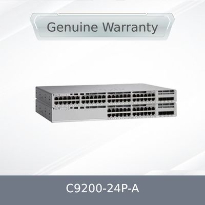 สวิตช์ใหม่ C9200-24p-a 24-Port Poe+ ด้วย Network Advantage