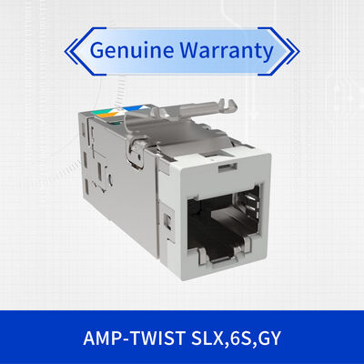 SL-Series Modular Jack, RJ45, Cat6 Shielded, Gray