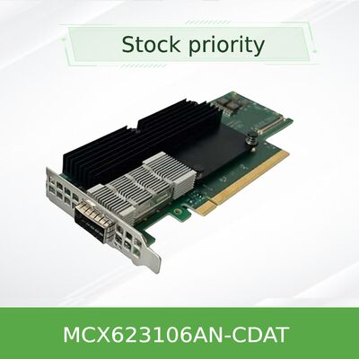 NVIDIA mellanox ConnectX-6 Lx MCX623106AN-CDAT SmartNIC 25/50GbE การ์ดเครือข่ายสองท่า RoCE และการเร่ง IPsec