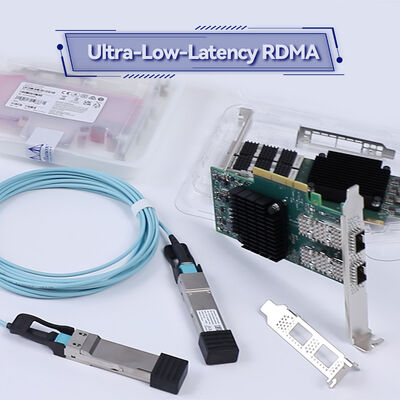 NVIDIA ConnectX-7 MCX755106AS-HEAT 400Gb/s Dual-Port InfiniBand และ Ethernet Smart NIC พร้อม PCIe Gen5