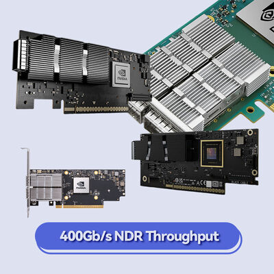 NVIDIA ConnectX-7 MCX755106AS-HEAT 400Gb/s Dual-Port InfiniBand และ Ethernet Smart NIC พร้อม PCIe Gen5