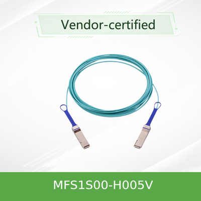 NVIDIA MFS1S00-H005V 5m 200G QSFP56 AOC สําหรับ InfiniBand HDR และ 200GbE