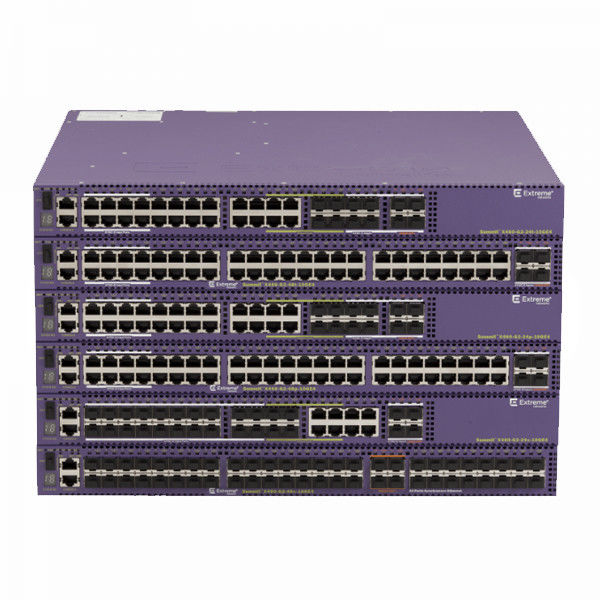 RJ45 48x Extreme X460 Switch PoE+ พอร์ตคอนโซล 10GE4 ฐาน 48 พอร์ต