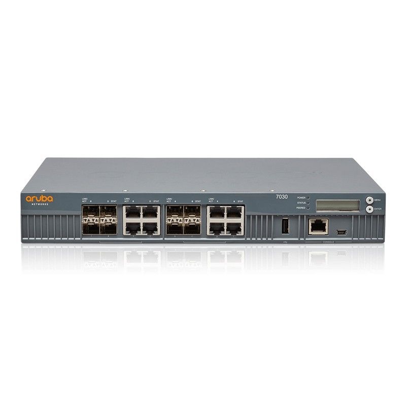 7000 Series WLAN 7030 Aruba Controller 64 AP 7030-RWJW686A 8 พอร์ตคอมโบ