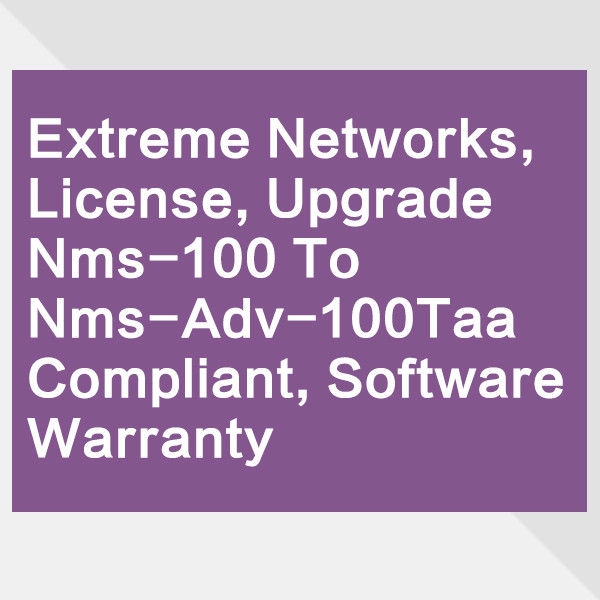 สลับใบอนุญาตของ X690 Avb Extreme Networks 10gb Switch NMS 100 Controller Upgrade Nms ADV