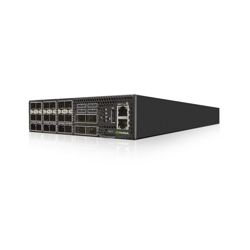 18 พอร์ต SFP28 พอร์ตสวิตช์เครือข่ายโอเพ่นซอร์ส Mellanox บน Linux MSN2010-CB2F 25GbE / 100GbE