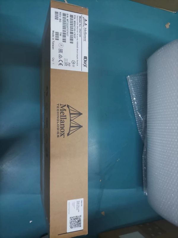 2 แกนความลึกสั้น Mellanox SN2000 สวิตช์ MSN2100-CB2F 100GbE 1U 16 QSFP28 พอร์ต 2 AC PSU X86