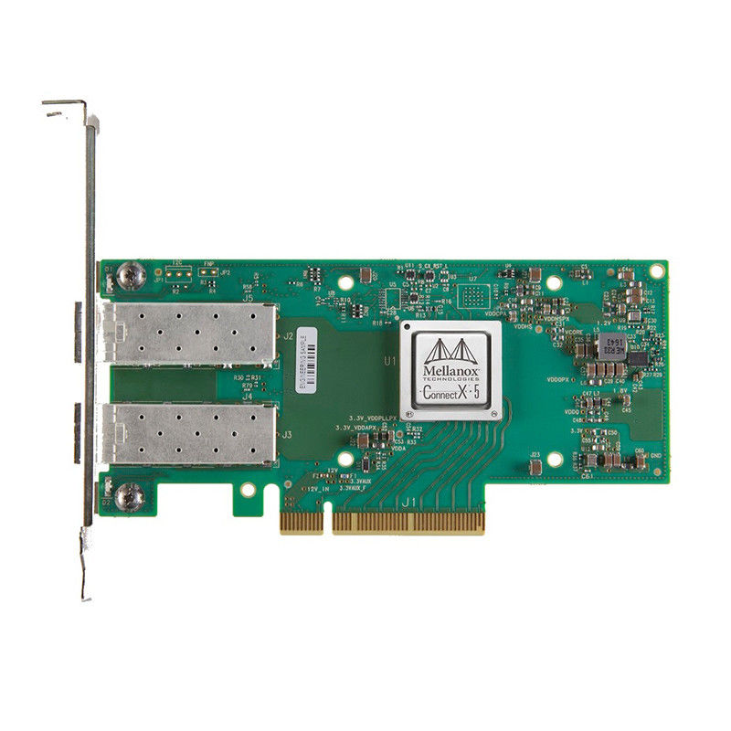 การ์ดอีเธอร์เน็ตแบบมีสาย Mellanox 10gb SFP Pcie การ์ด MCX512A-ACAT ConnectX-5 TH