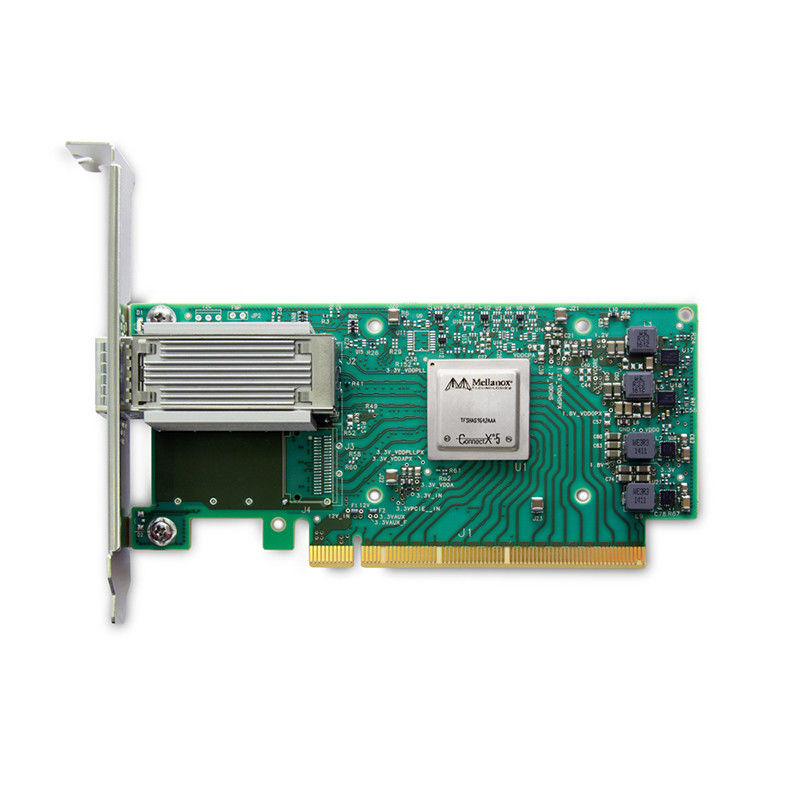 อะแดปเตอร์การ์ดเครือข่าย Mellanox 100GbE InfiniBand MCX515A-CCAT EN 10 25 40 50 ความเร็ว Oe