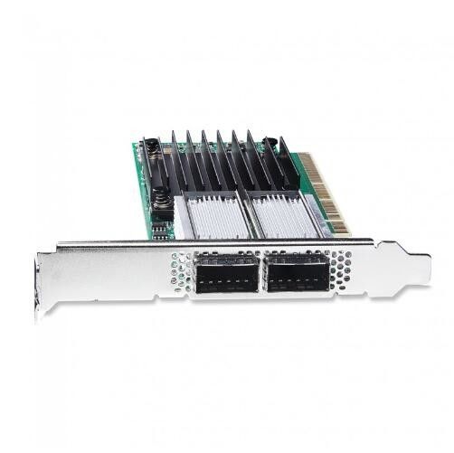 PCIe3.0 X16 ConnectX-4 EN อีเธอร์เน็ต Mellanox Nic การ์ด MCX416A-CCAT 100GbE QSFP28