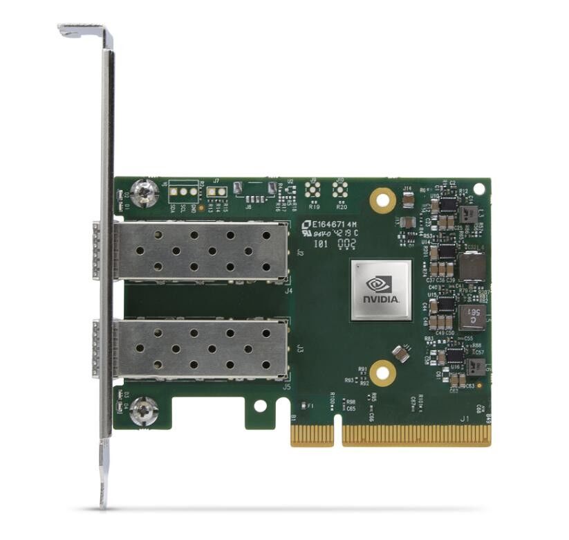 ConnectX-6 DX EN การ์ดเครือข่าย Mellanox MCX623105AN-VDAT 100GbE สองพอร์ต QSFP56