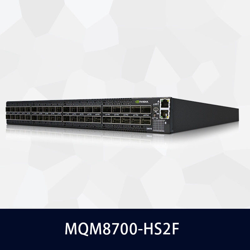 สวิตช์ Infiniband HDR แบบจัดการ Mellanox 200gb รุ่น MQM8700 40 พอร์ต MQM8700-HS2F(920-9B110-00FH-0MD)