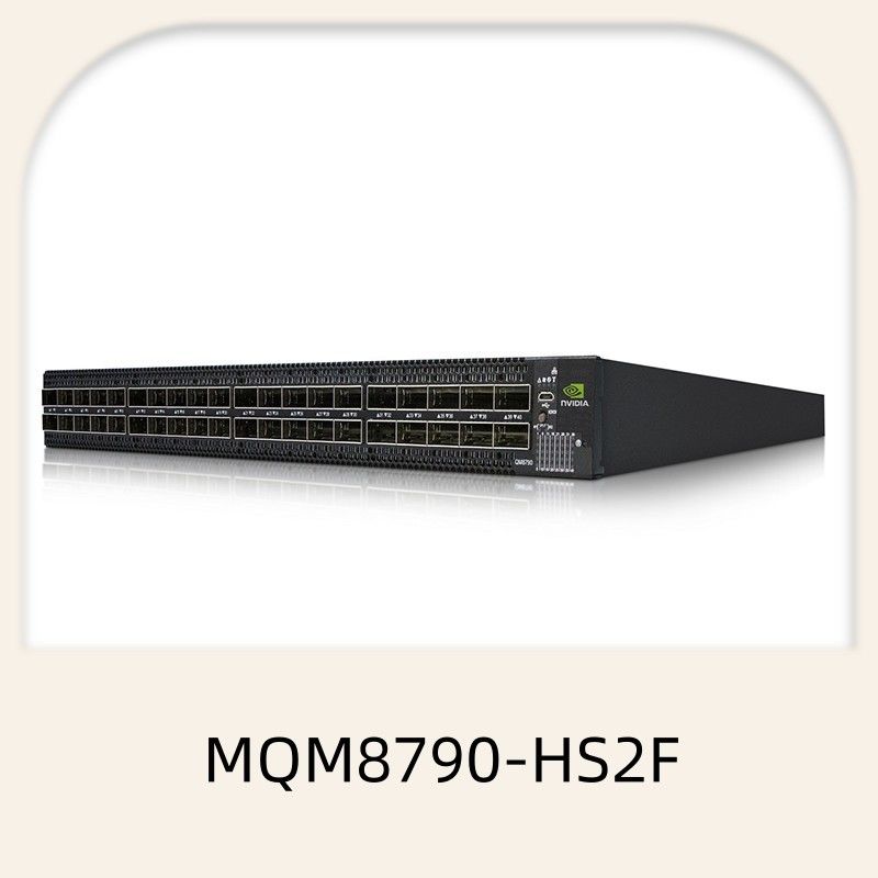 MQM8790-HS2F สวิตช์เครือข่าย Mellanox 40 พอร์ตไม่ปิดกั้นการจัดการ HDR 200Gb/S