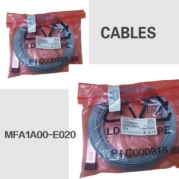MFS1S50-H010V สายเคเบิล Mellanox IB 200Gb/S HDR ถึง 2x100Gb/S HDR100 MMF 10 ม. เวลาแฝงต่ำ