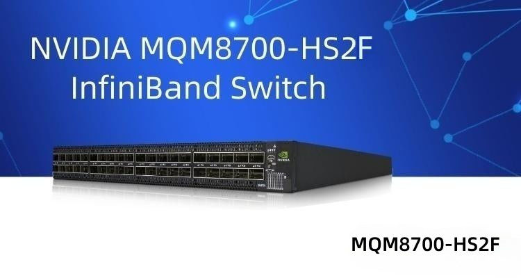 MQM8700-HS2F สวิตช์เครือข่าย Mellanox 40 พอร์ต 200G InfiniBand สำหรับศูนย์ข้อมูล