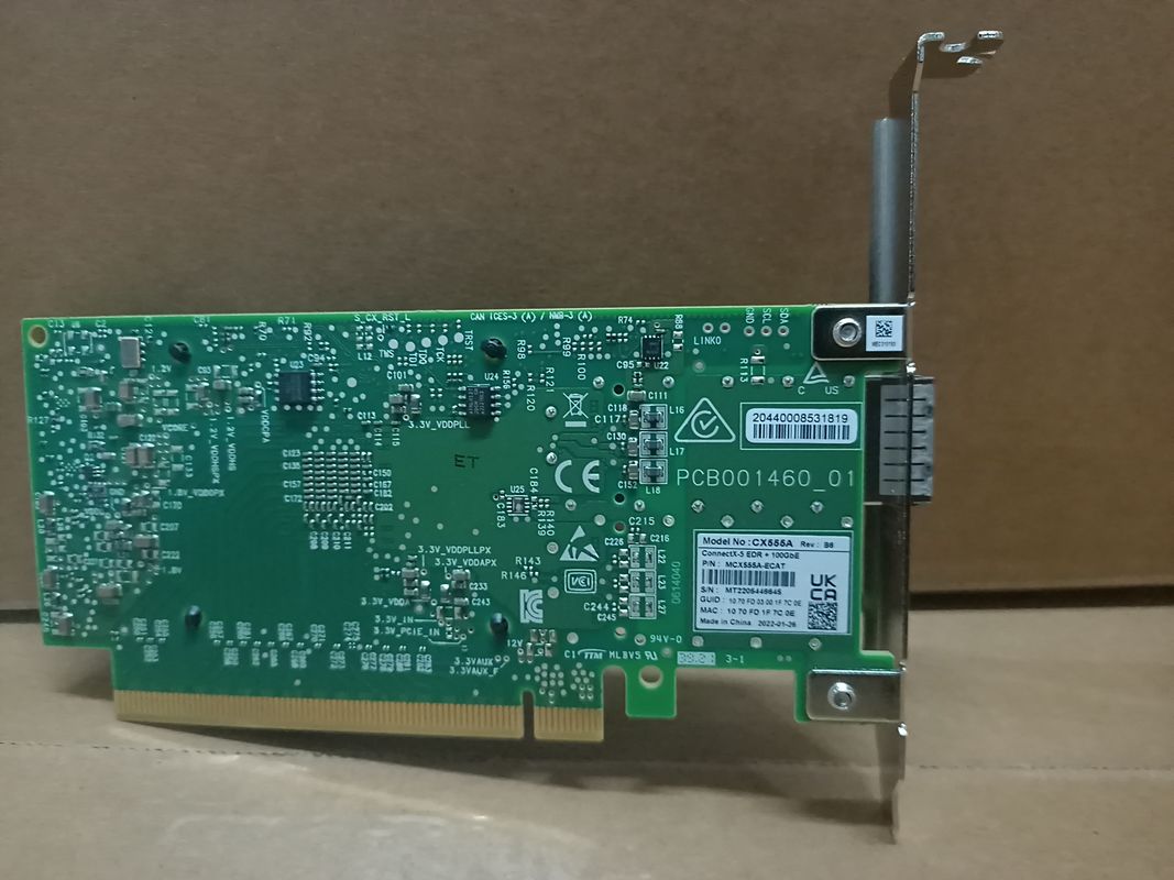 MCX4121A-XCAT ConnectX-4 Lx EN การ์ดเครือข่าย Mellanox 10GbE สองพอร์ต SFP28 PCIe3.0 X8