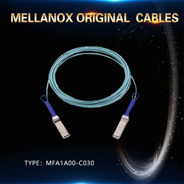 MFS1S00-H030V ((980-9I440-00H030) Aoc Network Cable IB HDR ถึง 200Gb/S QSFP56 30m 200GBase-AOC QSFP56 ถึง QSFP56