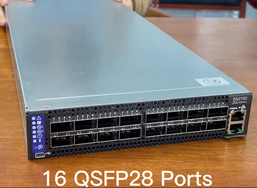 MSN2100-CB2F Mellanox Network Switch Spectrum Based 1001U Open Ethernet พร้อมการ์ด Mellanox