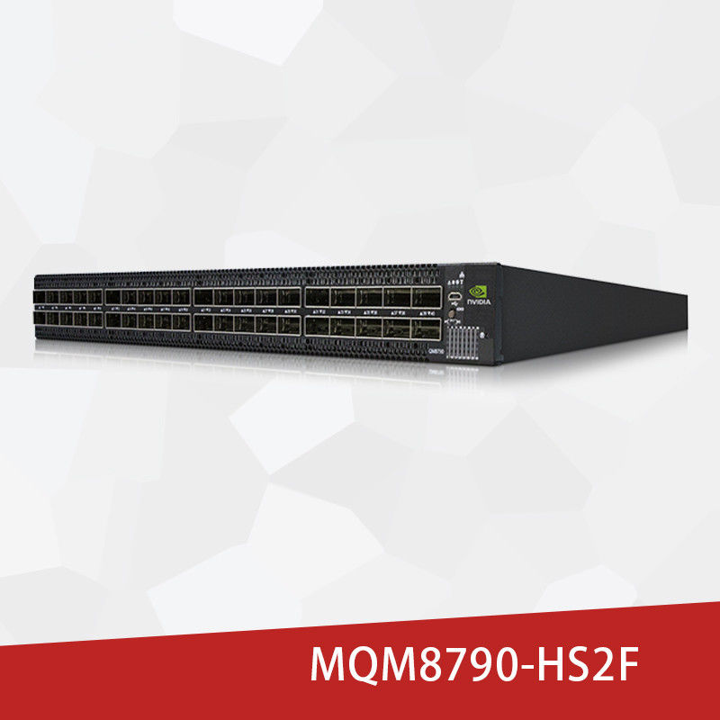 MQM8790-HS2F Mellanox Switch 40 Port ไม่ล็อคการจัดการภายนอก HDR 200Gb / S InfiniBand สมาร์ท