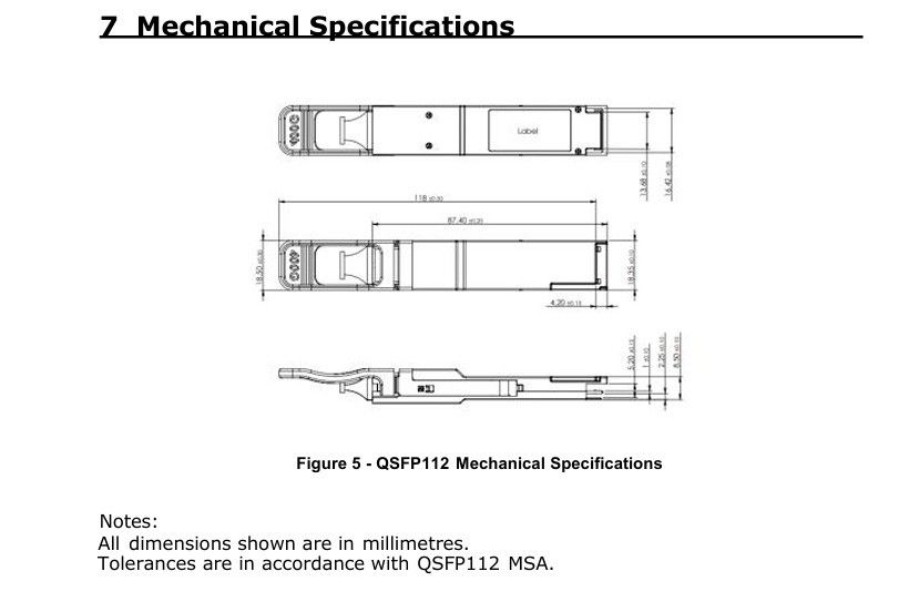 400G QSFP112 SR4 Hot-Plug Multimode Fiber Optic Transceiver 100m อินเตอร์คอนเนคต์สําหรับศูนย์ข้อมูลและอินเตอร์คอนเนคต์ออปติก