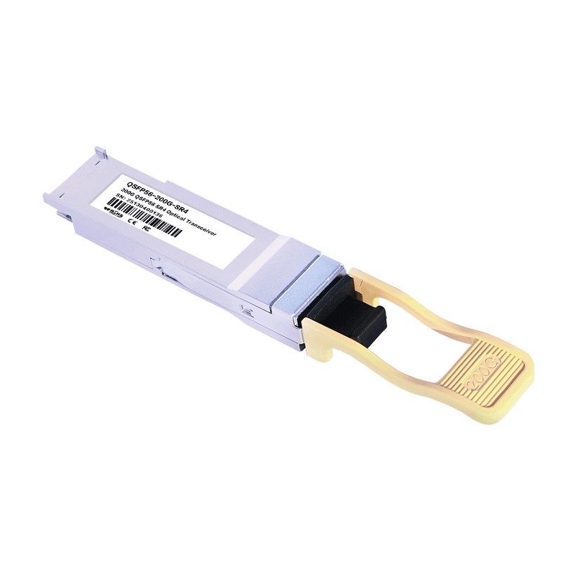 200G-SR4 Multimode Optical Transceiver 200G Hot Pluggable Design 1 แม็กซ์ 4W พลังงาน น้อยสุดที่รับได้ ร่วมกับ OM3/OM4