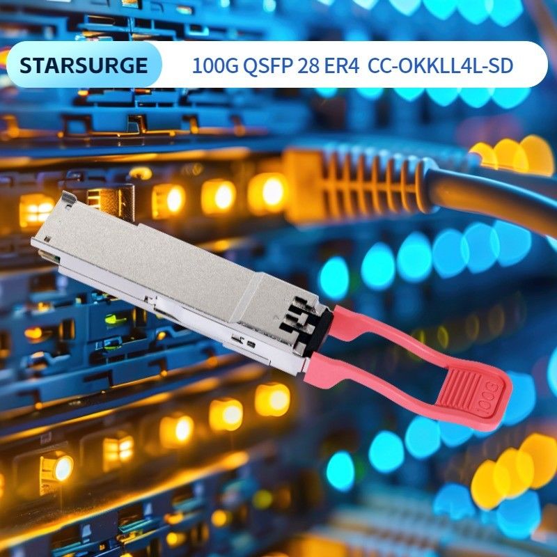 3.3V DC Power Source Computing Interconnect 100G QSFP28 BIDI SR Transceiver สําหรับศูนย์ข้อมูล โมดูลออปติกที่ติดต่อได้ร้อน