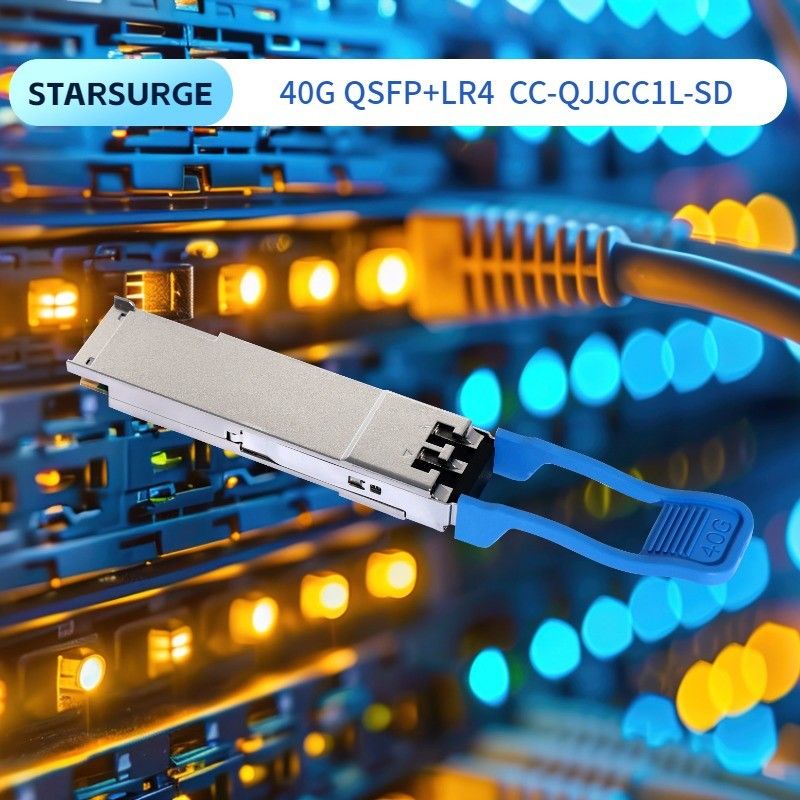 40Gb/s QSFP Multimode Optical Module BIDI 850/908nm Optical Transceiver Duplex LC IP Network สูงถึง 70m ผ่าน OM3 100m ผ่าน OM4