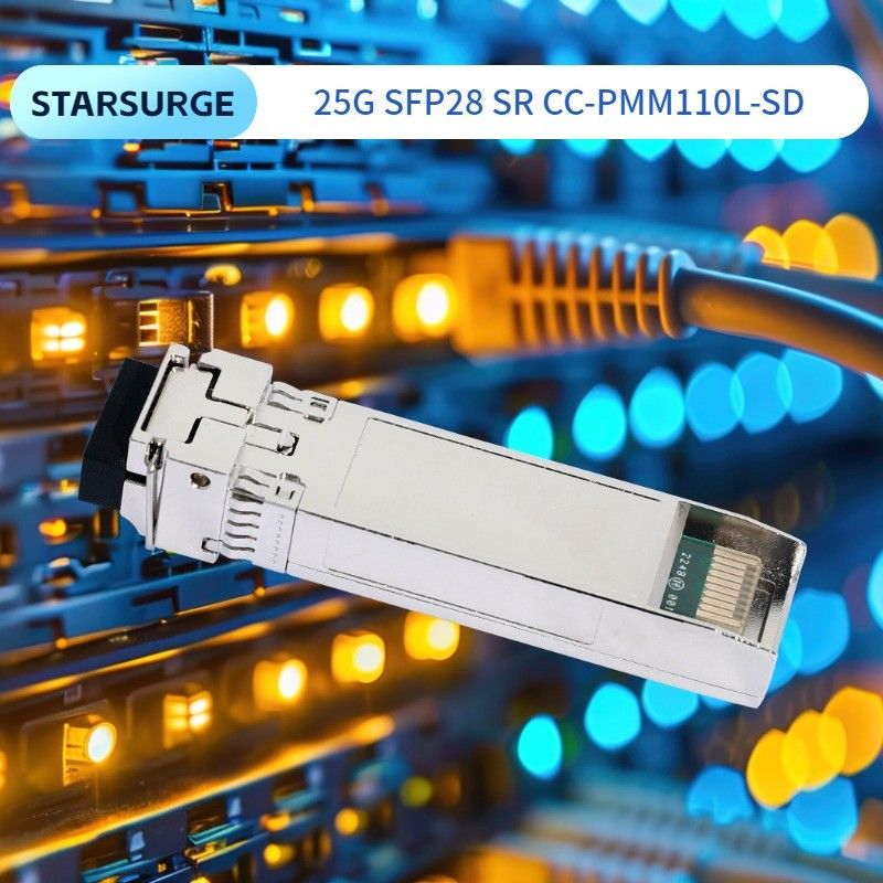 25G SFP28 SR Dual LC Transceivers Module แหล่งพลังงาน DC 3.3V ความเหมาะสม SFP28 MSA สําหรับอุปกรณ์ไฟเบอร์ออปติก