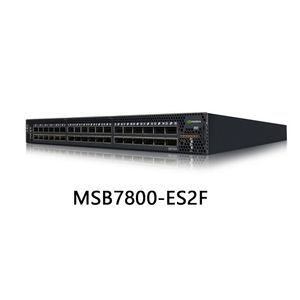 สวิตช์ 36 พอร์ต สีดำ/เทา MSB7800-ES2F อัตราการส่งข้อมูล 10/100/1000Mbps แบบจัดการได้ ขนาด 43.6*433.2*590.6 มม. โดย Mellanox