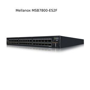 อัตราการส่ง 100Mbps Mellanox Msb7800-Es2f Infiniband Switch 36 Qsfp28 Port 40 Port ไม่ล็อก 1u Size Ib Switch