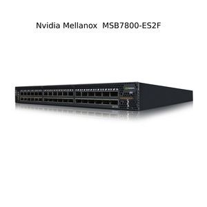 สวิตช์เครือข่าย Mellanox Msb7800-Es2f 100GB/S Infiniband 1u Switch 36 พอร์ต Qsfp28 ความจุ 40 พอร์ต Non-Blocking Nvidia